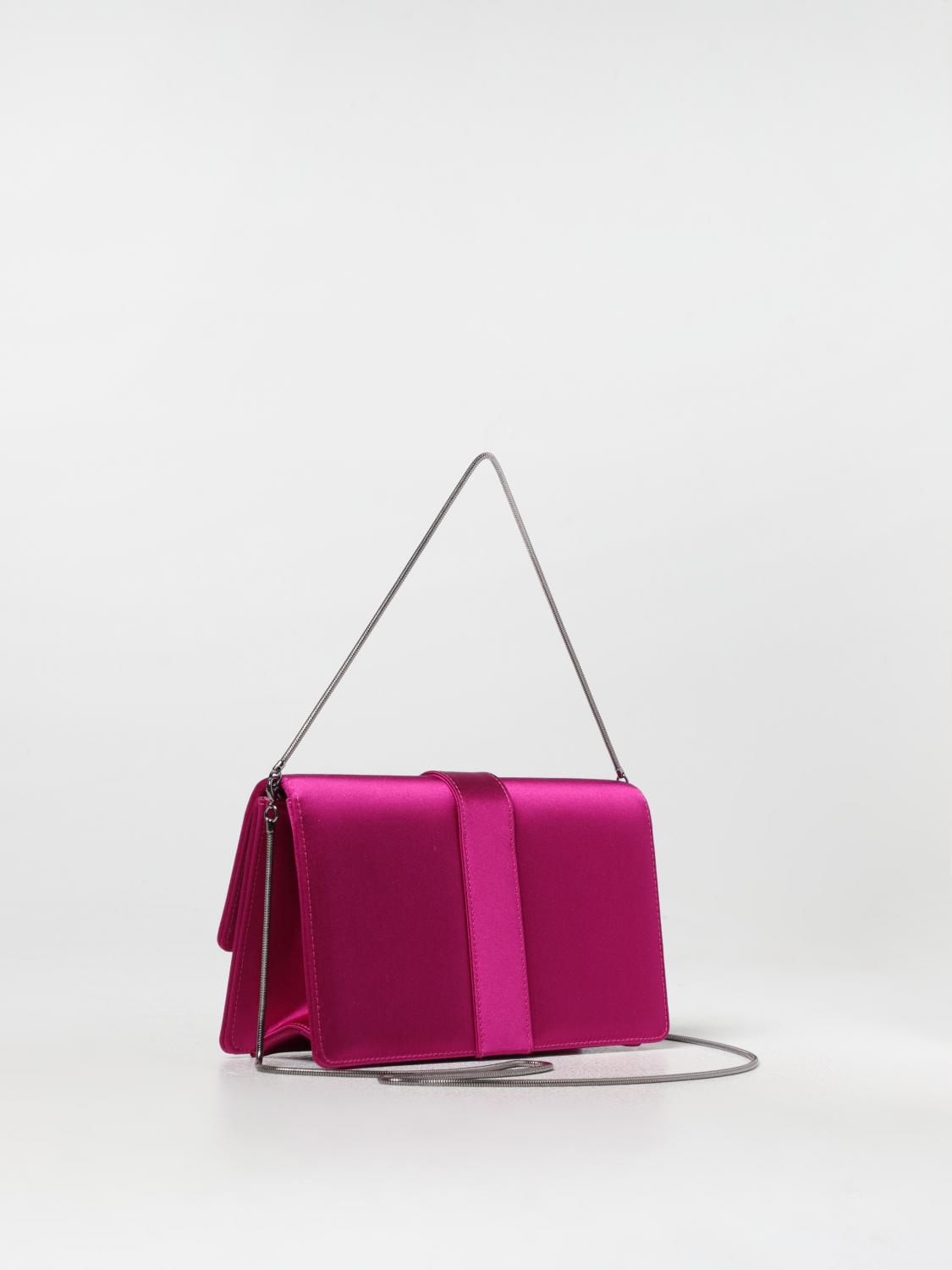 Giglio Clutch Capri Manolo Blahnik In Raso Con Tracolla