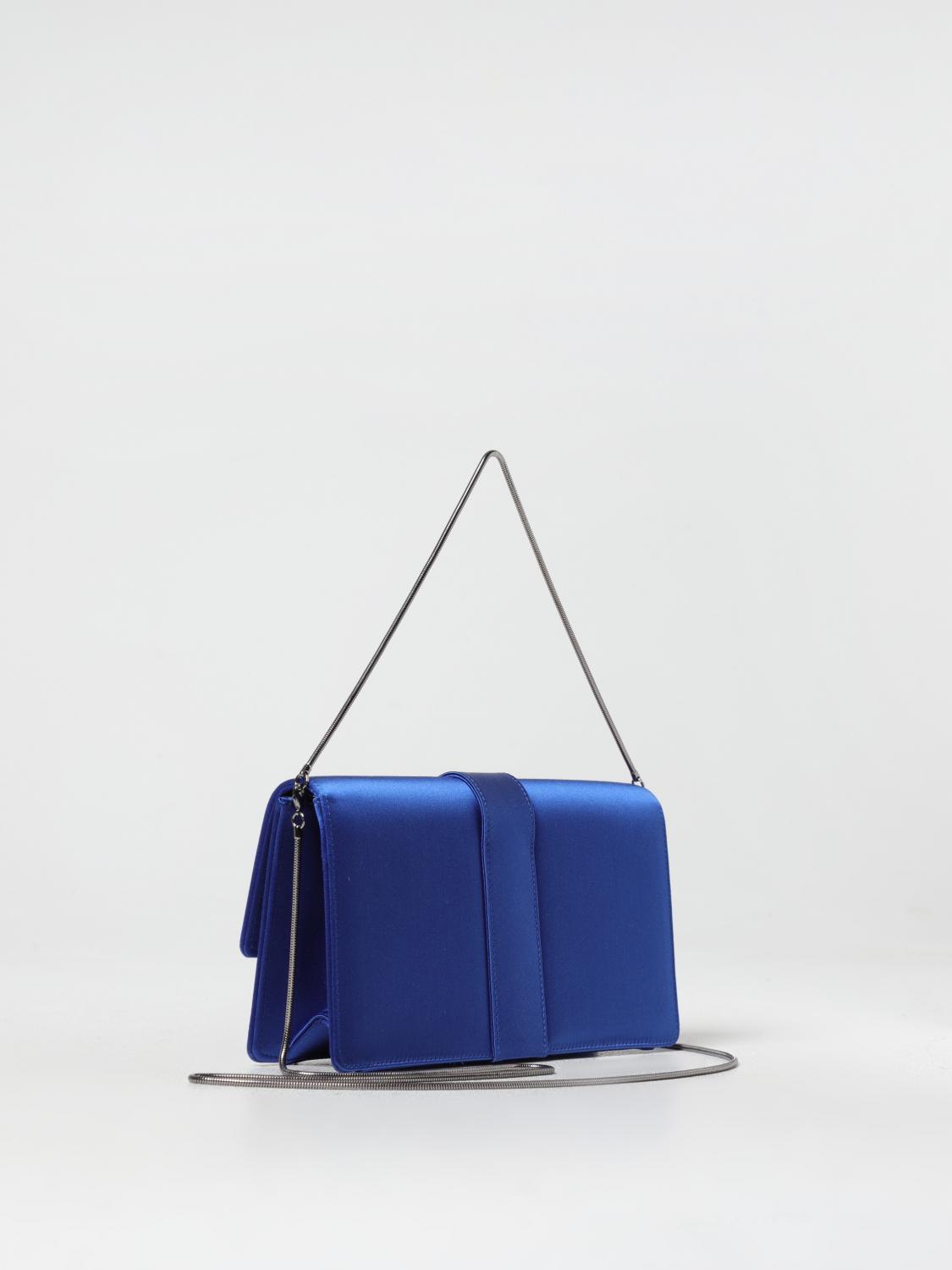 Giglio Clutch Capri Manolo Blahnik In Raso Con Tracolla