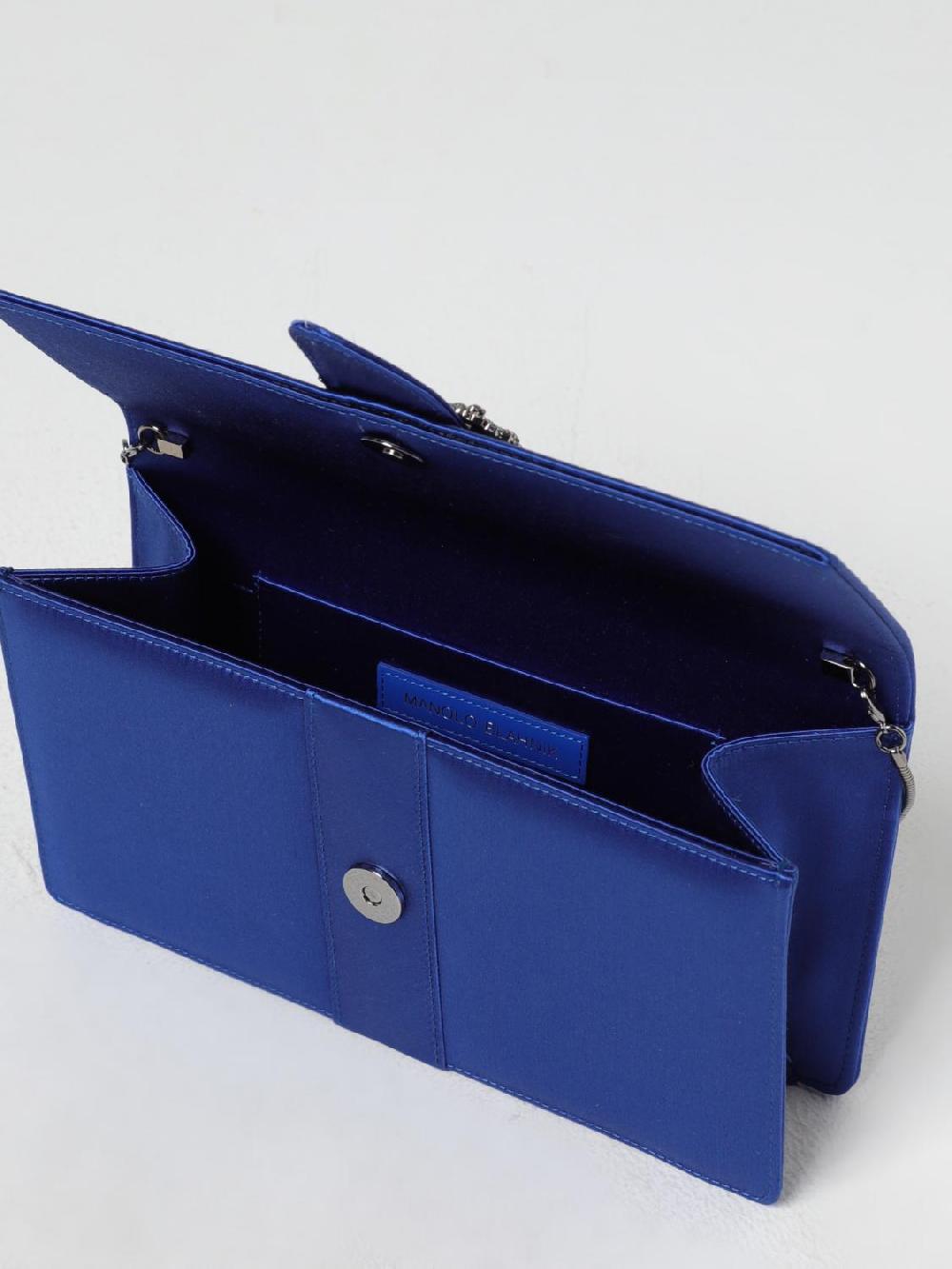 Giglio Clutch Capri Manolo Blahnik In Raso Con Tracolla