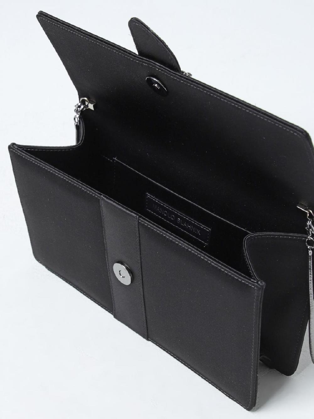 Giglio Clutch Capri Manolo Blahnik In Raso Con Tracolla
