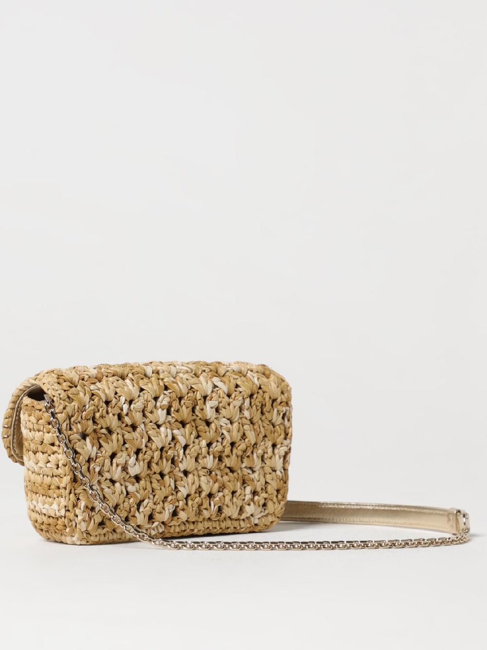 Giglio Clutch Jeu De Fille Mini Roger Vivier In Rafia