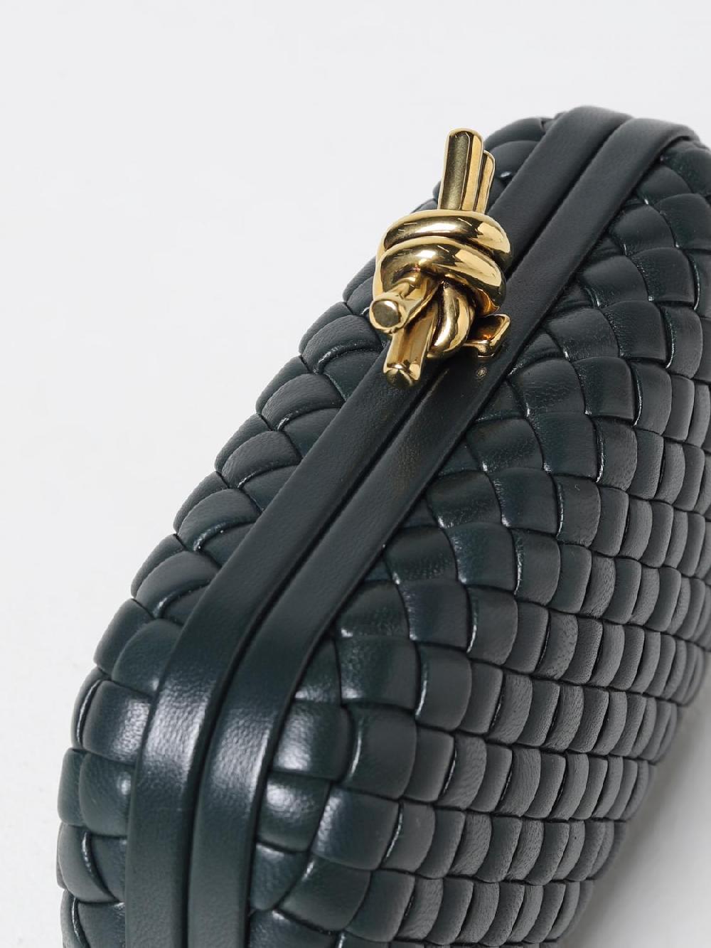 Giglio Clutch Knot Bottega Veneta In Pelle Intrecciata