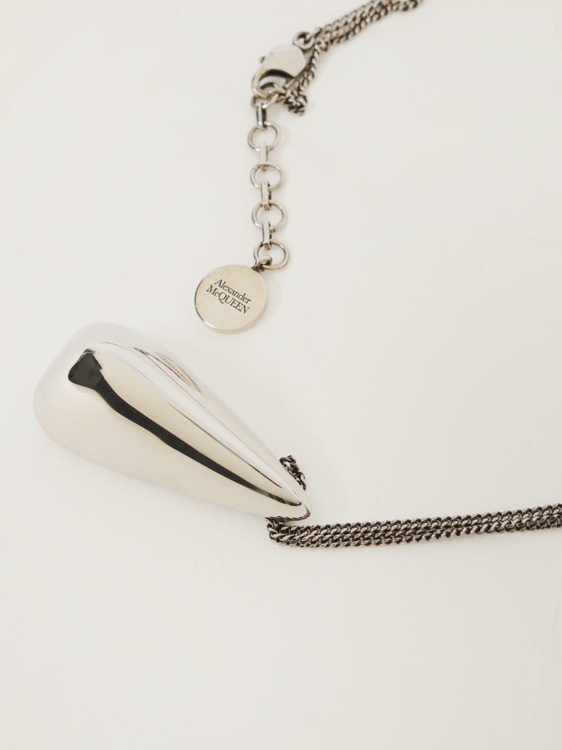 Giglio Collana Alexander McQueen In Ottone Con Ciondolo