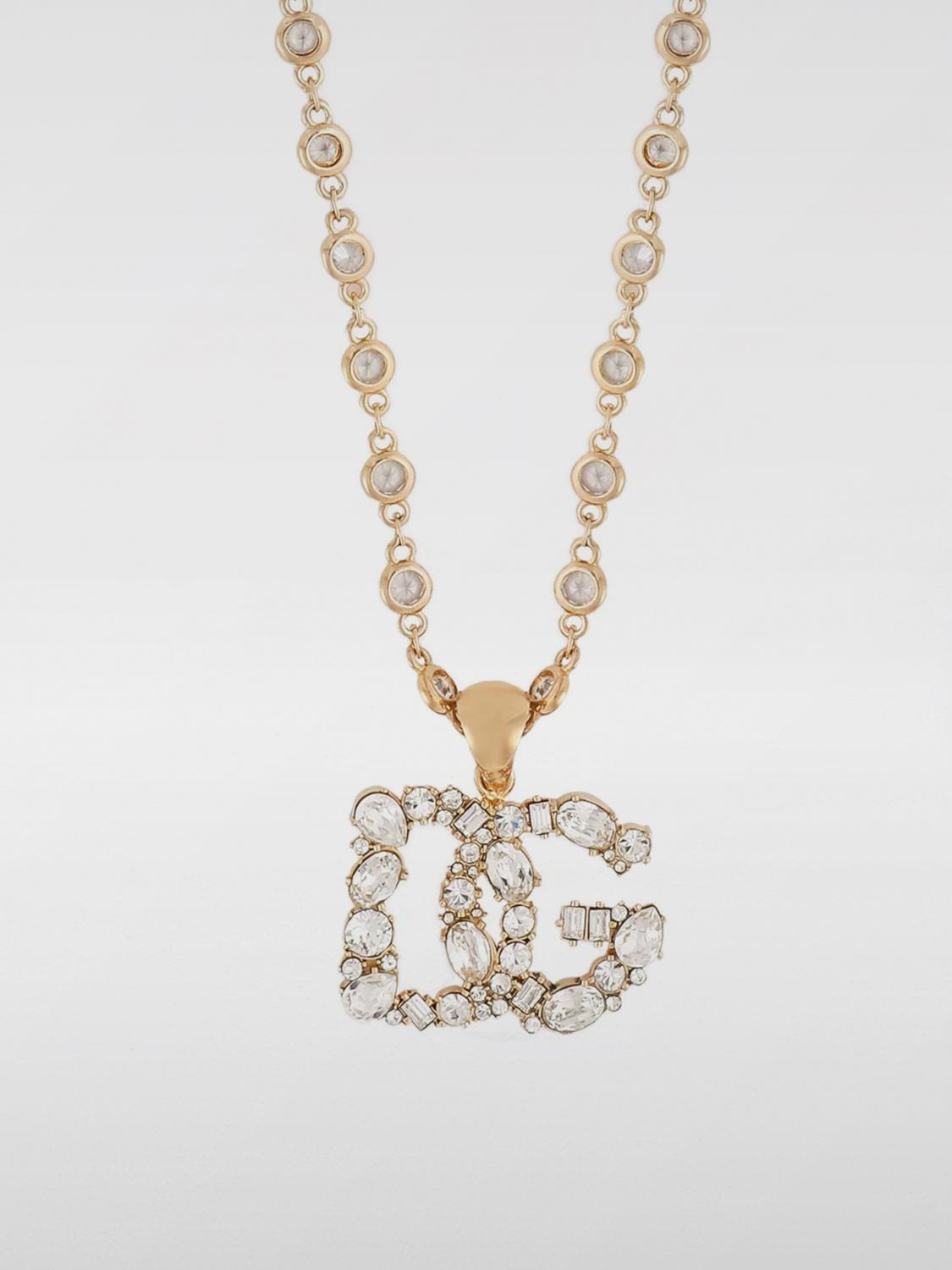 Giglio Collana DG Dolce & Gabbana In Ottone Con Strass Incastonati