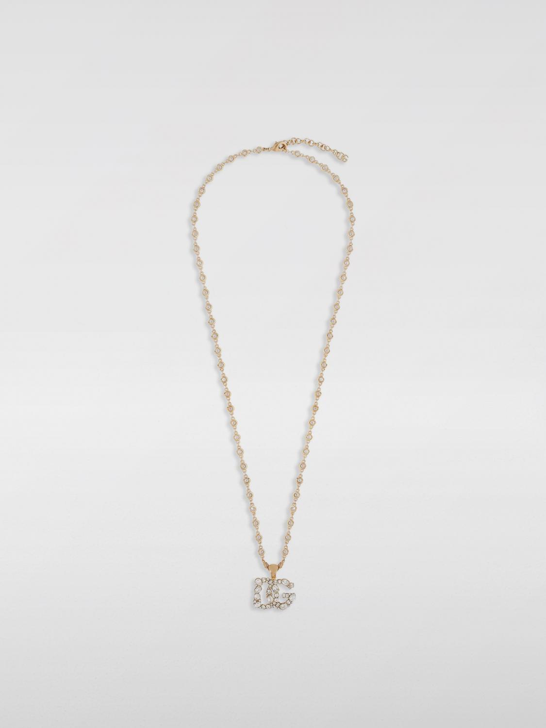 Giglio Collana DG Dolce & Gabbana in ottone con strass incastonati