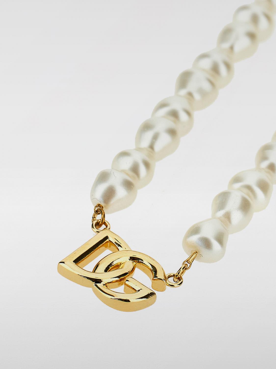 Giglio Collana DG Dolce & Gabbana In Ottone E Perle Sintetiche