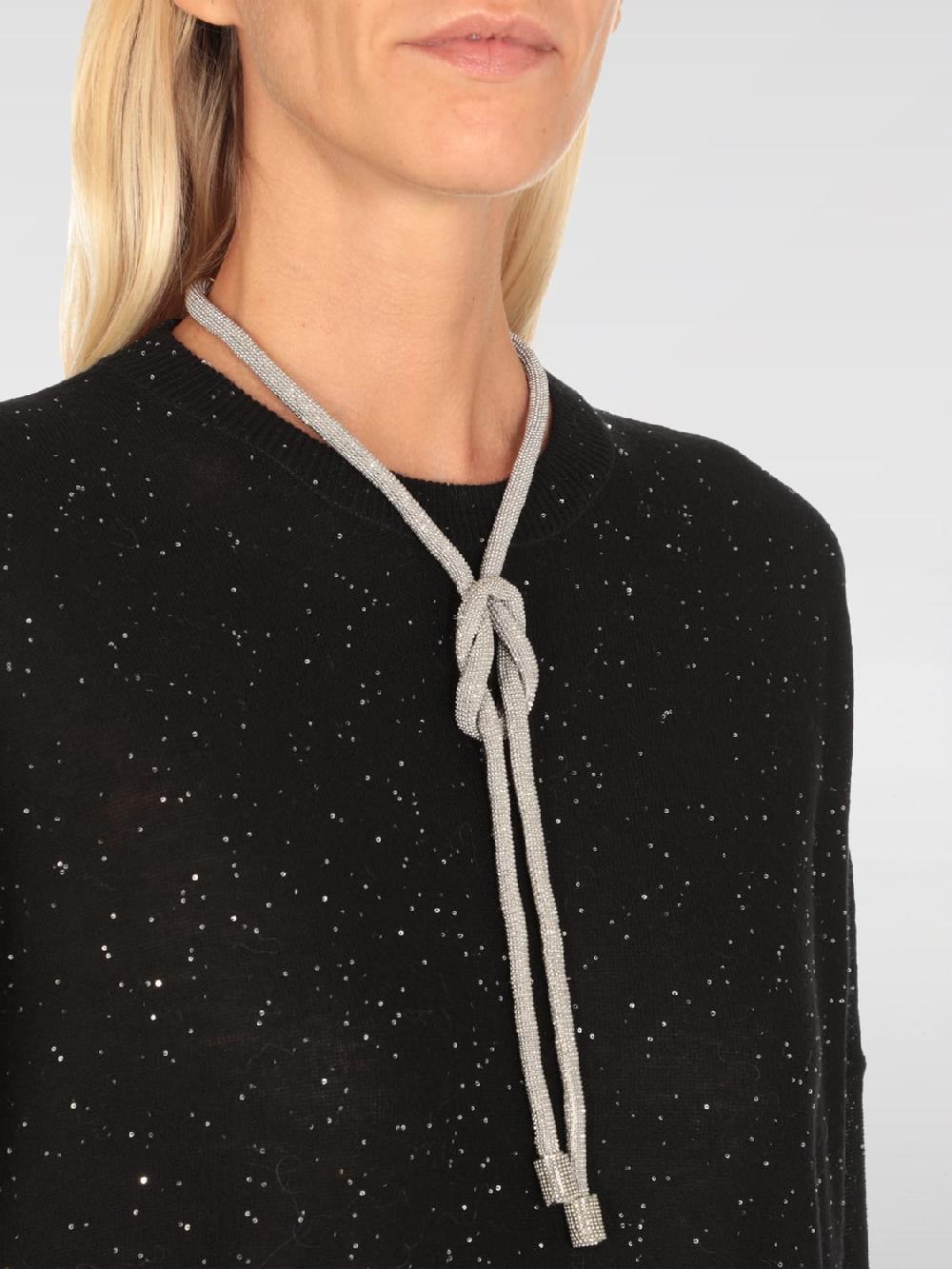 Giglio Collana Fabiana Filippi In Ottone Con Strass
