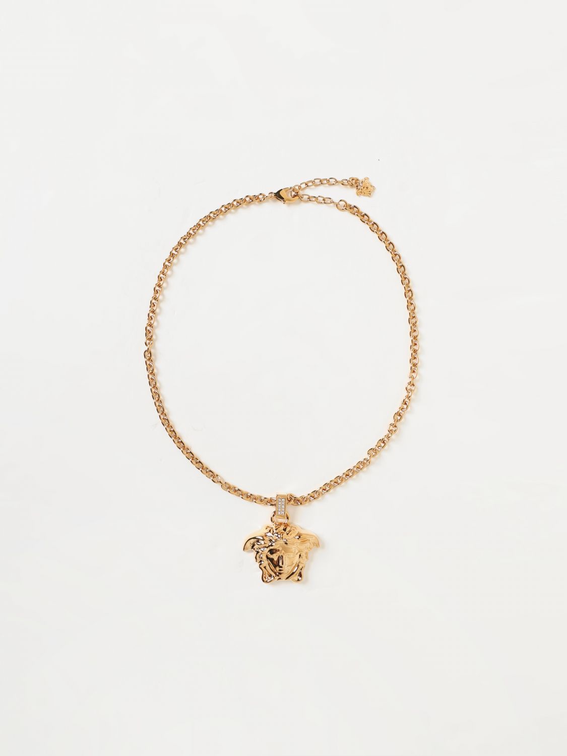 Giglio Collana Medusa Versace in ottone con ciondolo