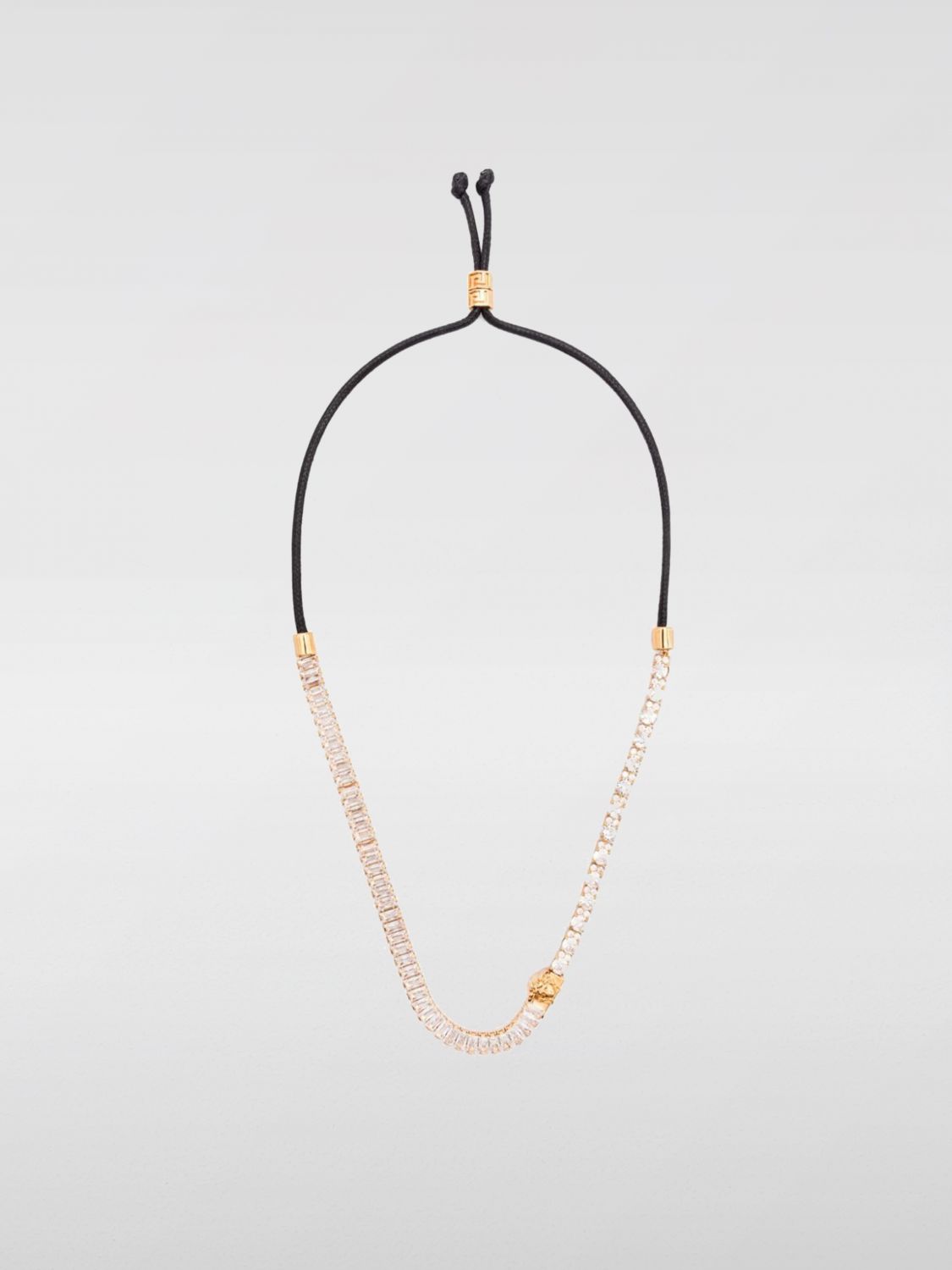 Giglio Collana Medusa Versace in ottone con strass incastonati