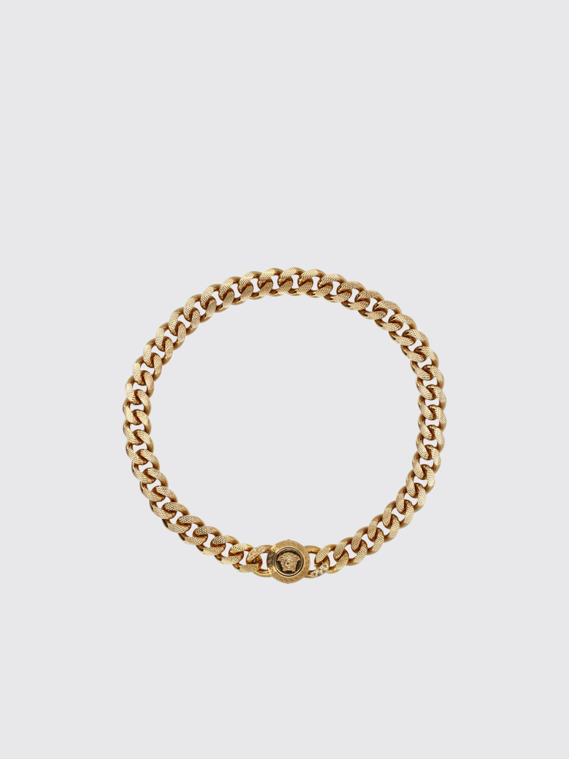 Giglio Collana Medusa Versace in ottone sfaccettato