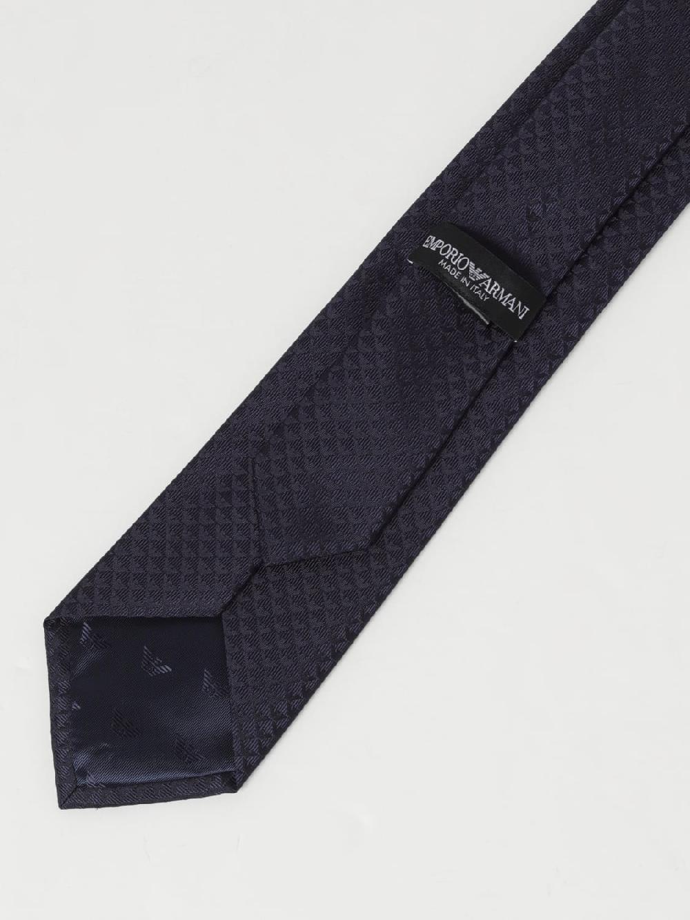 Giglio Cravatta Emporio Armani In Seta Con Eagle Jacquard