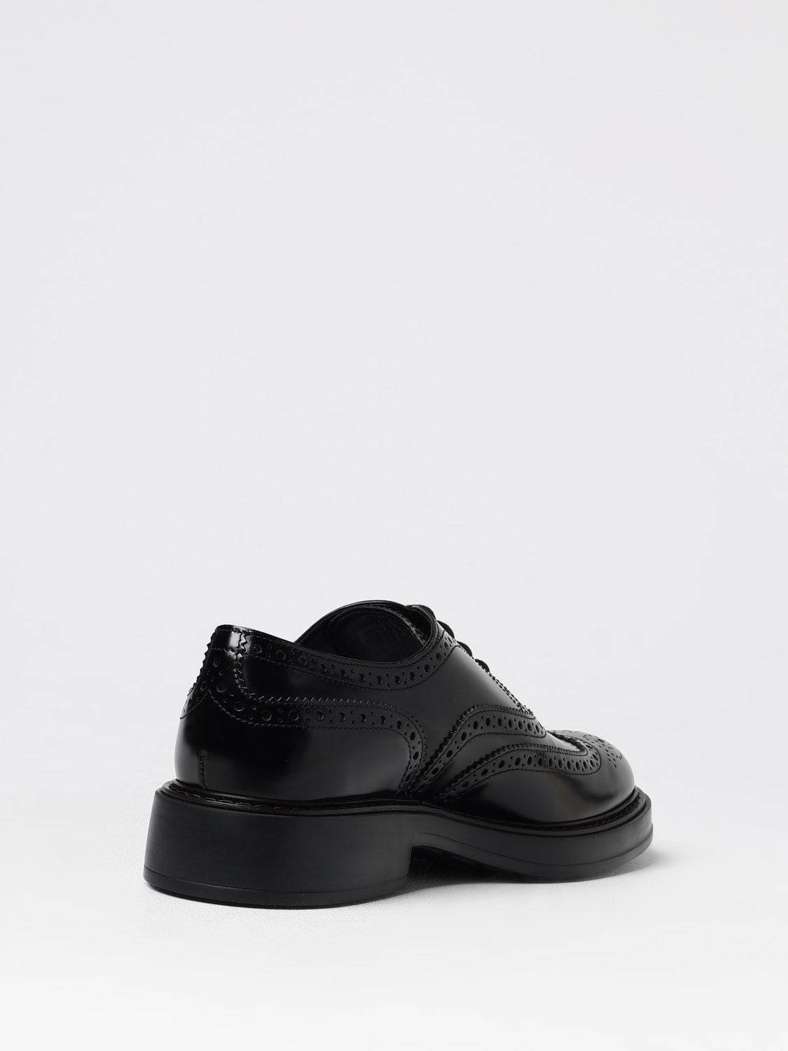Giglio Derby Tod's In Pelle Spazzolata Con Motivo Brogue