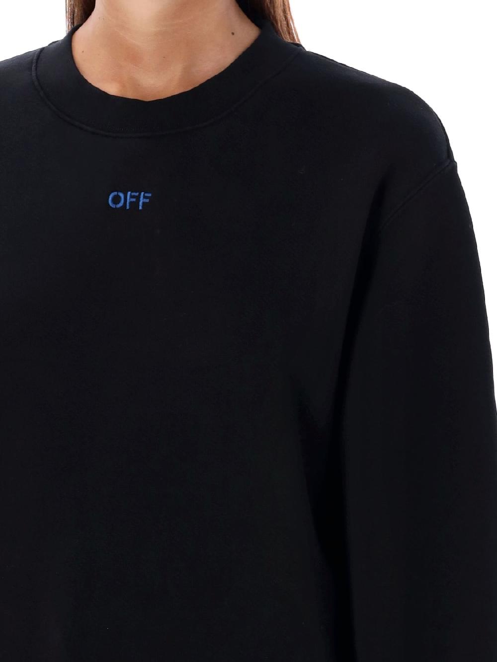 Giglio Felpa A Girocollo Off-White Con Logo Posteriore