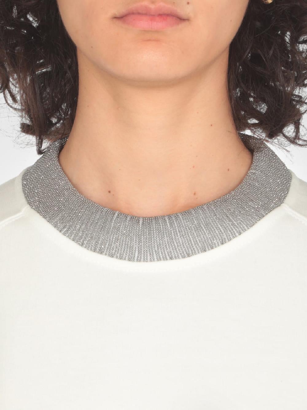 Giglio Felpa Brunello Cucinelli In Cotone Con Monile Nickel Free