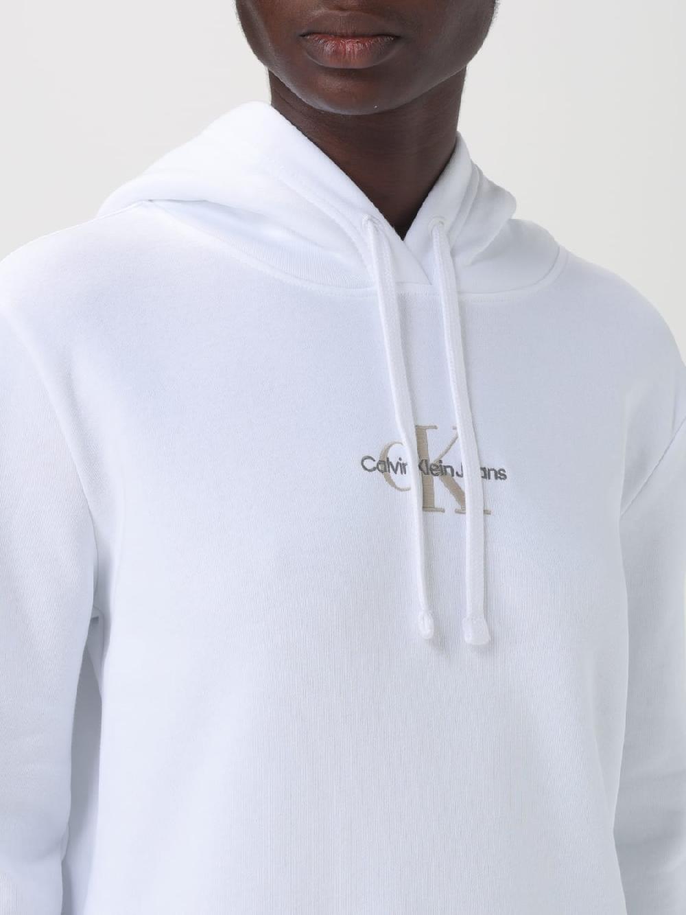 Giglio Felpa Donna Calvin Klein In Cotone Con Logo Ricamato