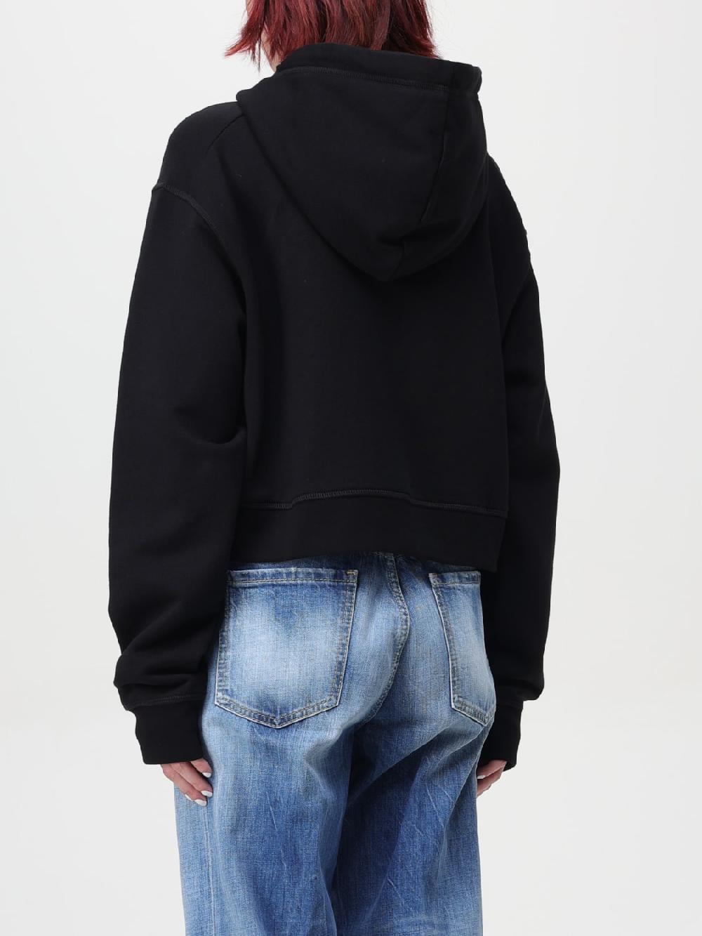 Giglio Felpa Dsquared2 In Cotone Con Logo Di Strass