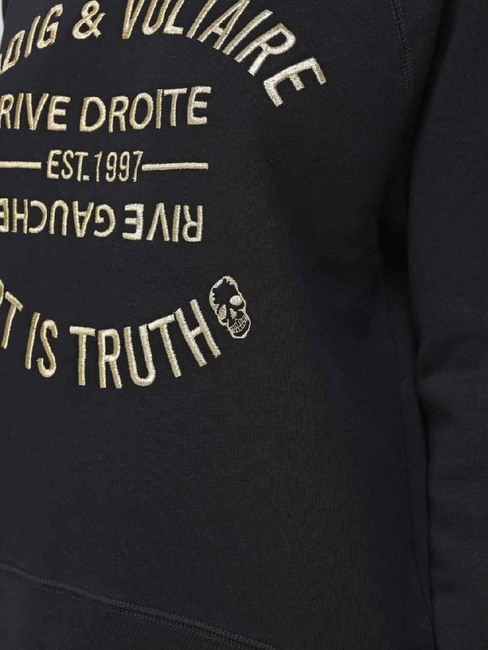 Giglio Felpa In Cotone Biologico Con Logo Ricamato Zadig & Voltaire