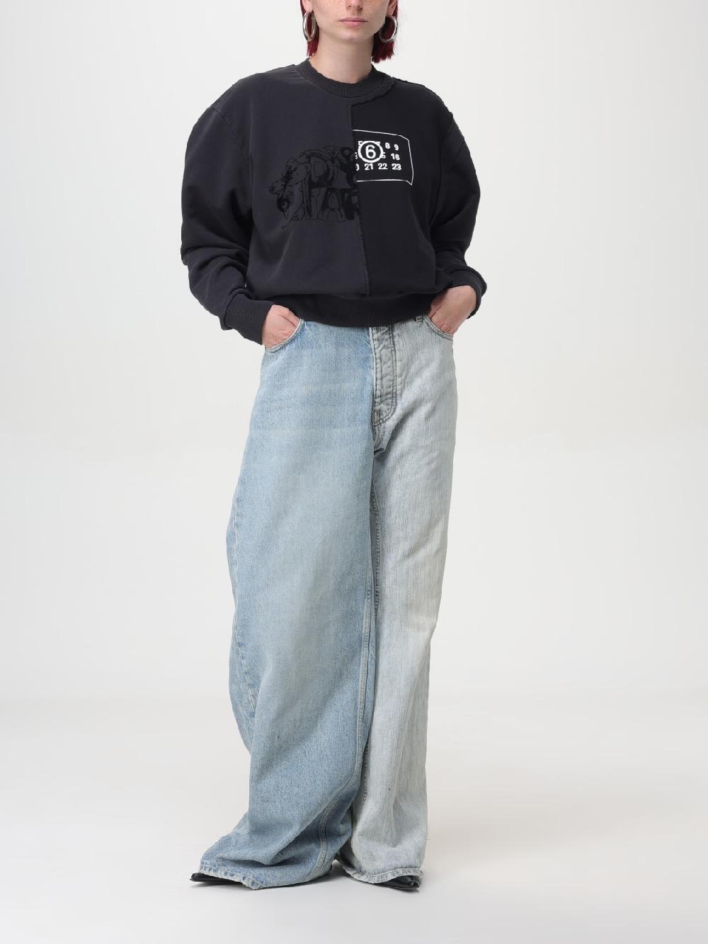 Giglio Felpa MM6 Maison Margiela In Cotone Con Stampa