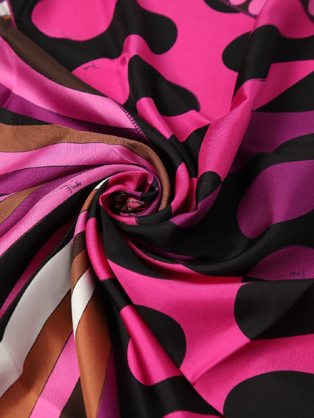 Giglio Foulard Iride Leocorno Pucci In Seta Stampata