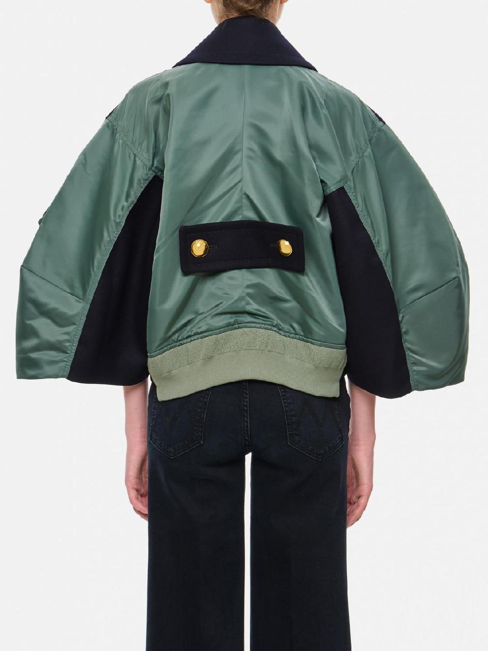 Giglio Giacca A Doppiopetto Sacai Con Maniche Oversize