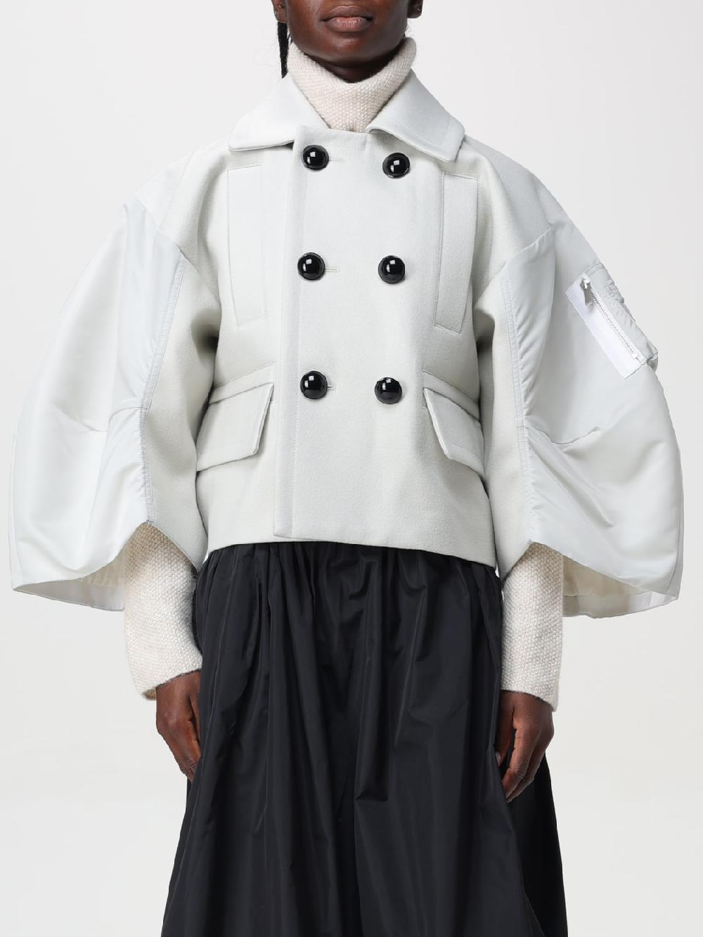 Giglio Giacca a doppiopetto Sacai con maniche oversize