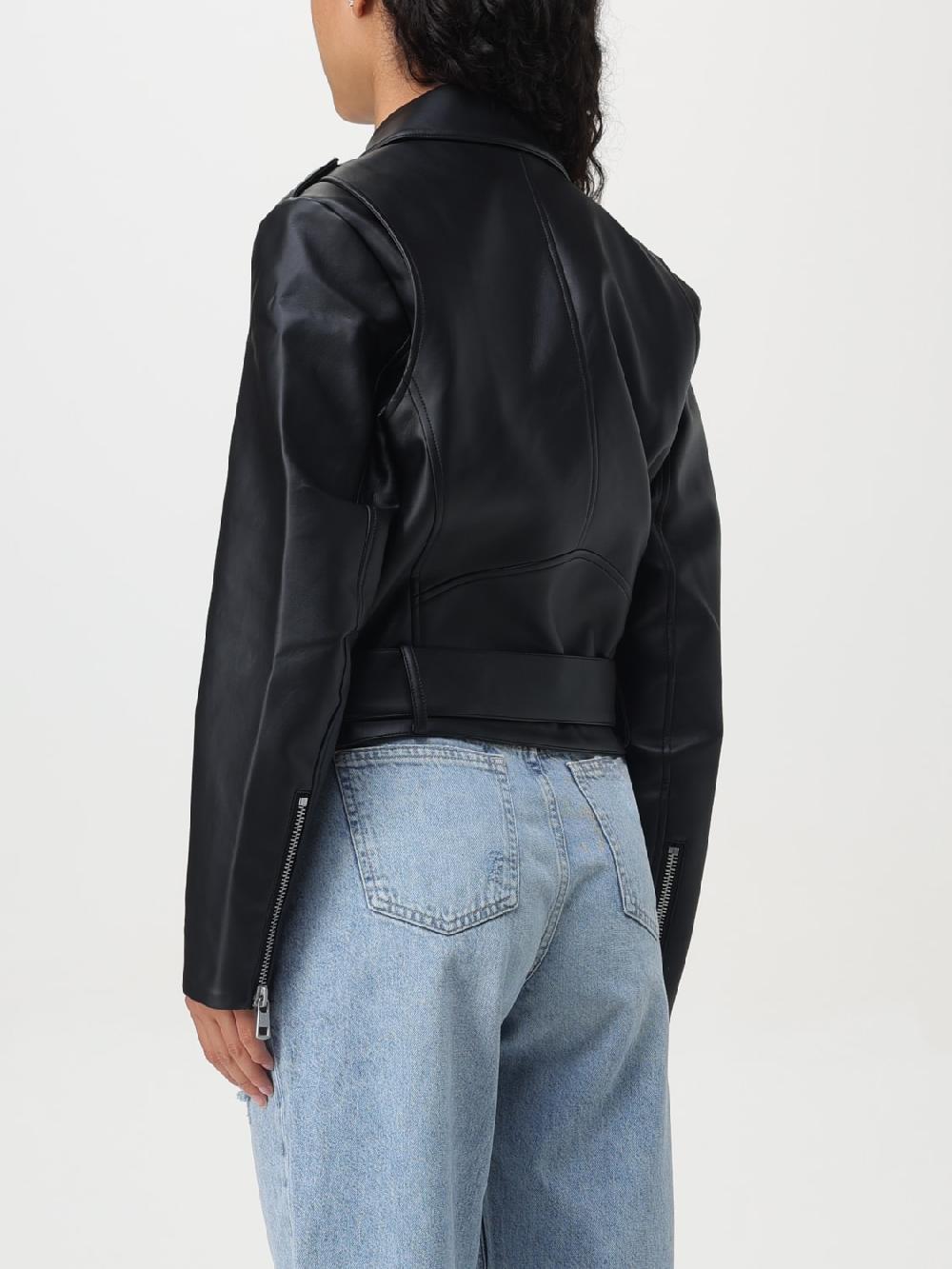 Giglio Giacca Biker Calvin Klein In Pelle Sintetica