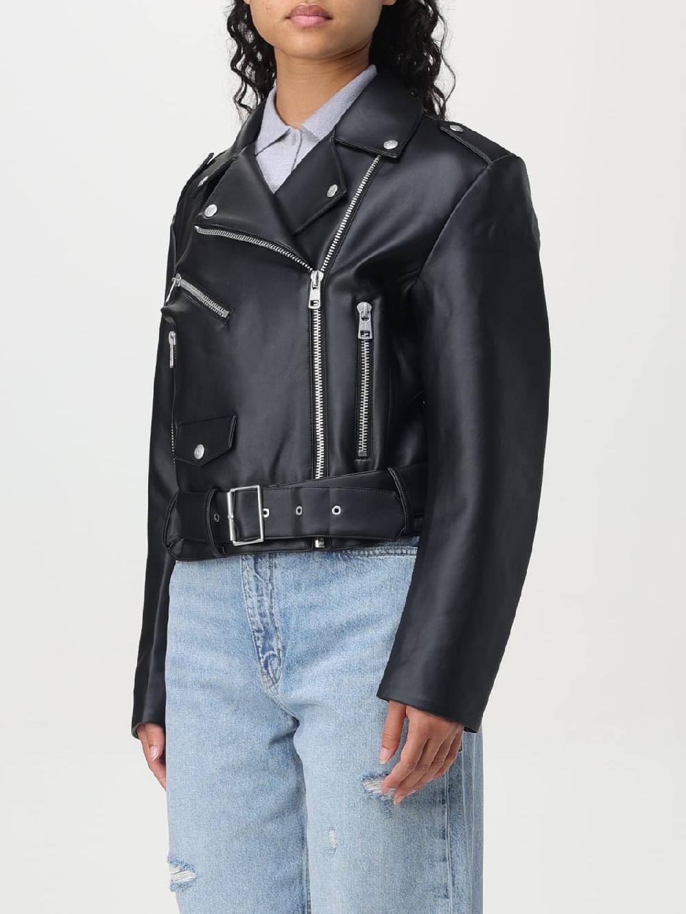Giglio Giacca Biker Calvin Klein In Pelle Sintetica
