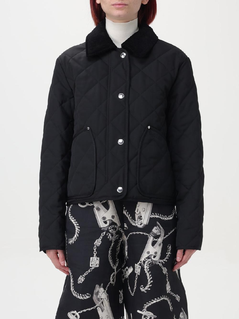 Giglio Giacca country cropped con trapuntatura e termoregolazione Burberry