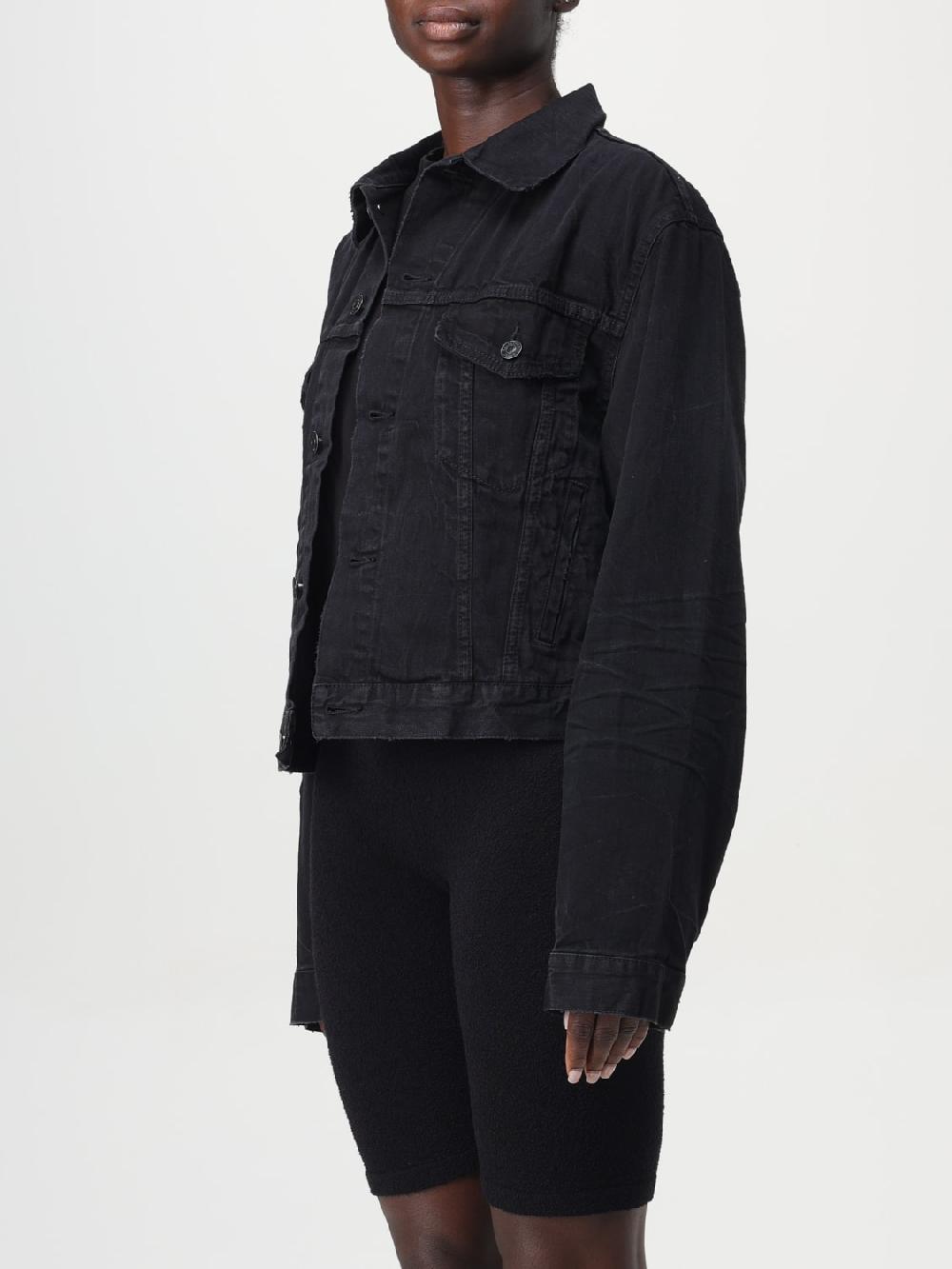 Giglio Giacca Di Jeans Balenciaga Con Logo Posteriore