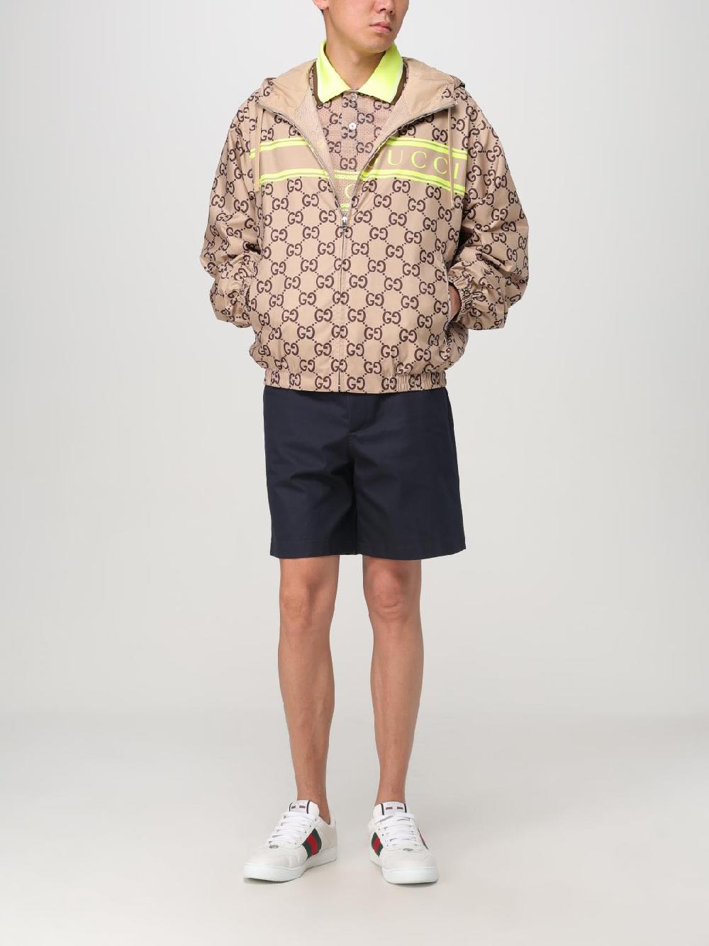 Giglio Giacca Gucci In Nylon Con Monogramm All-over