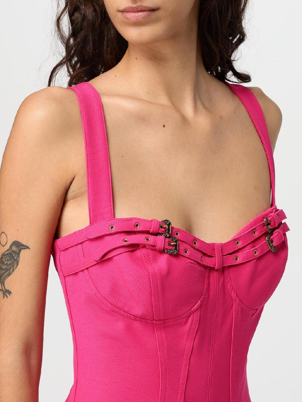 Giglio Abito A Corsetto Versace Jeans Couture