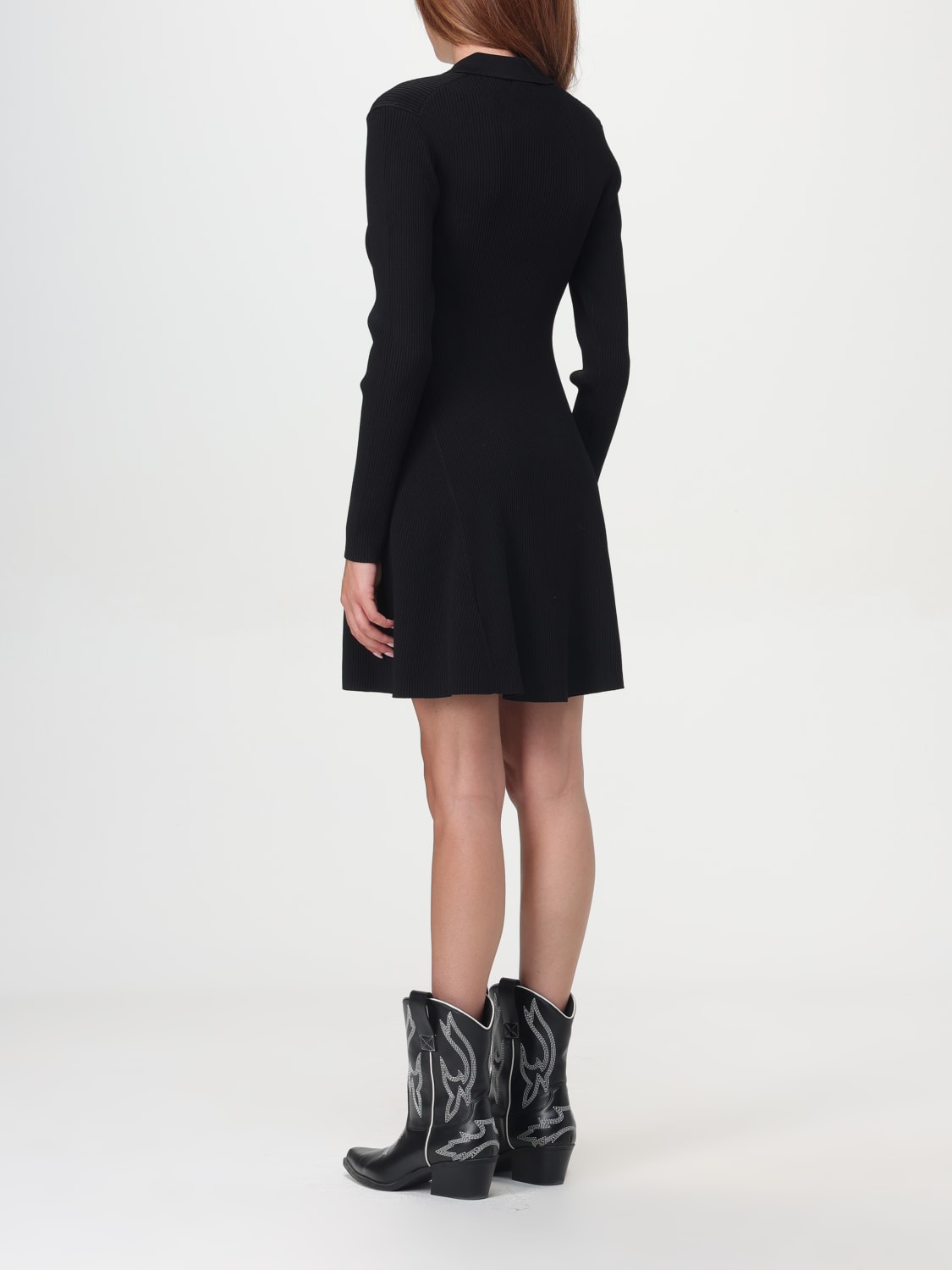 Giglio Abito A Polo Ganni In Viscosa Stretch