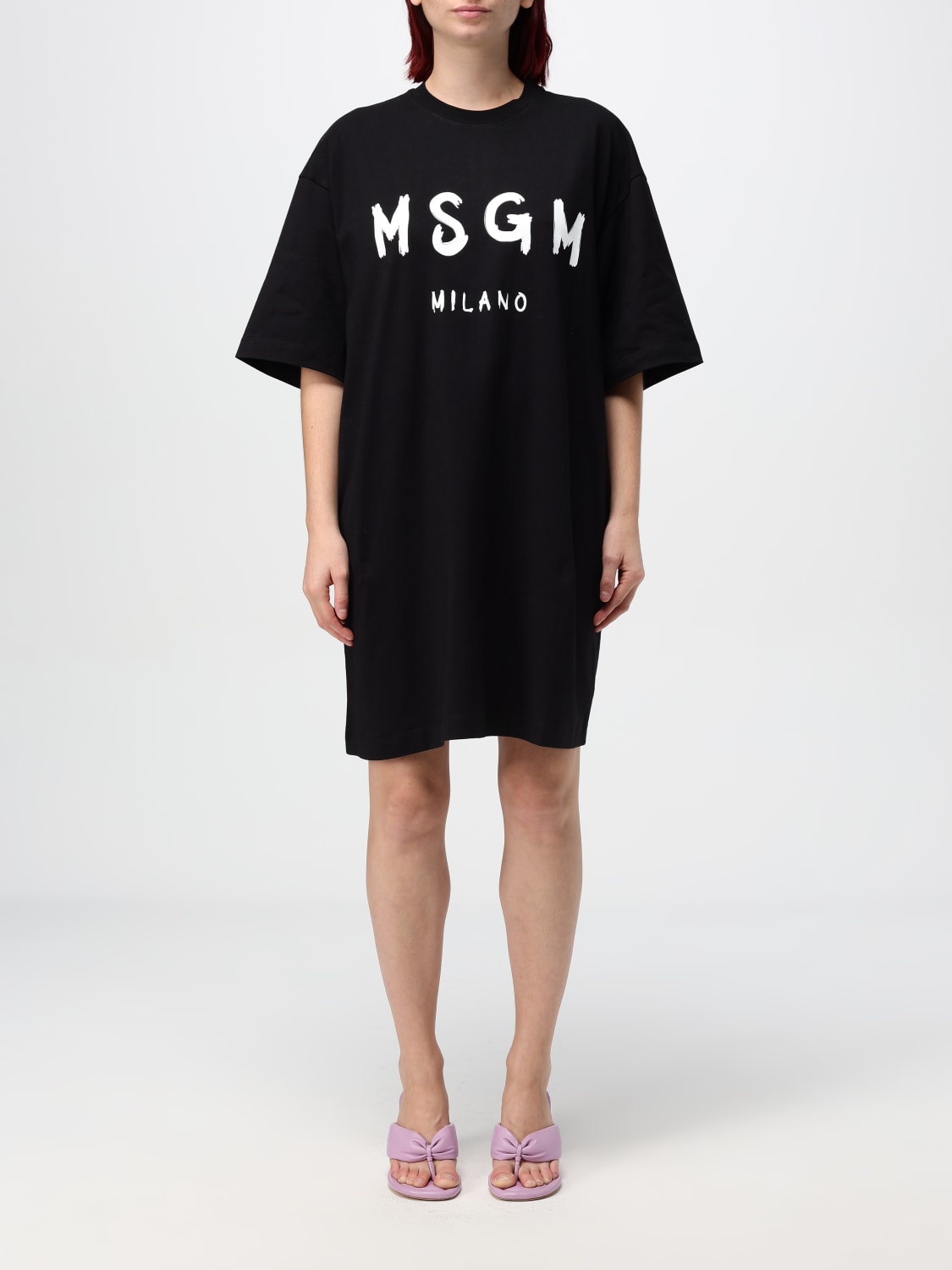 Giglio Abito a t-shirt con maxi logo MSGM