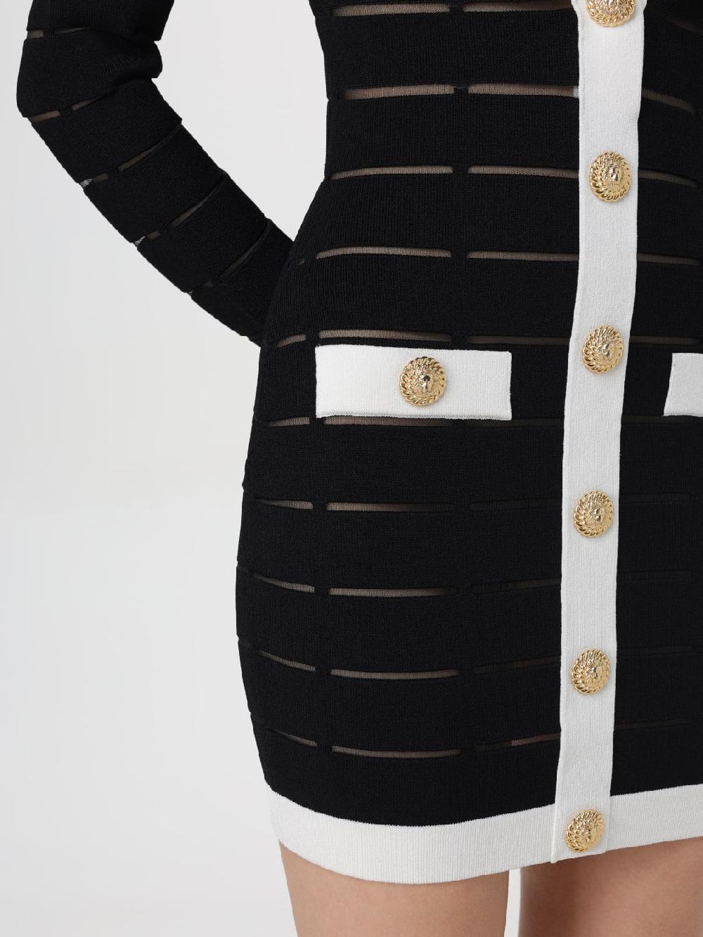 Giglio Abito Balmain In Maglia Di Viscosa Stretch