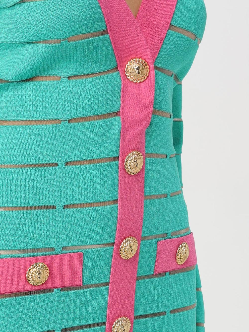 Giglio Abito Balmain In Maglia Di Viscosa Stretch