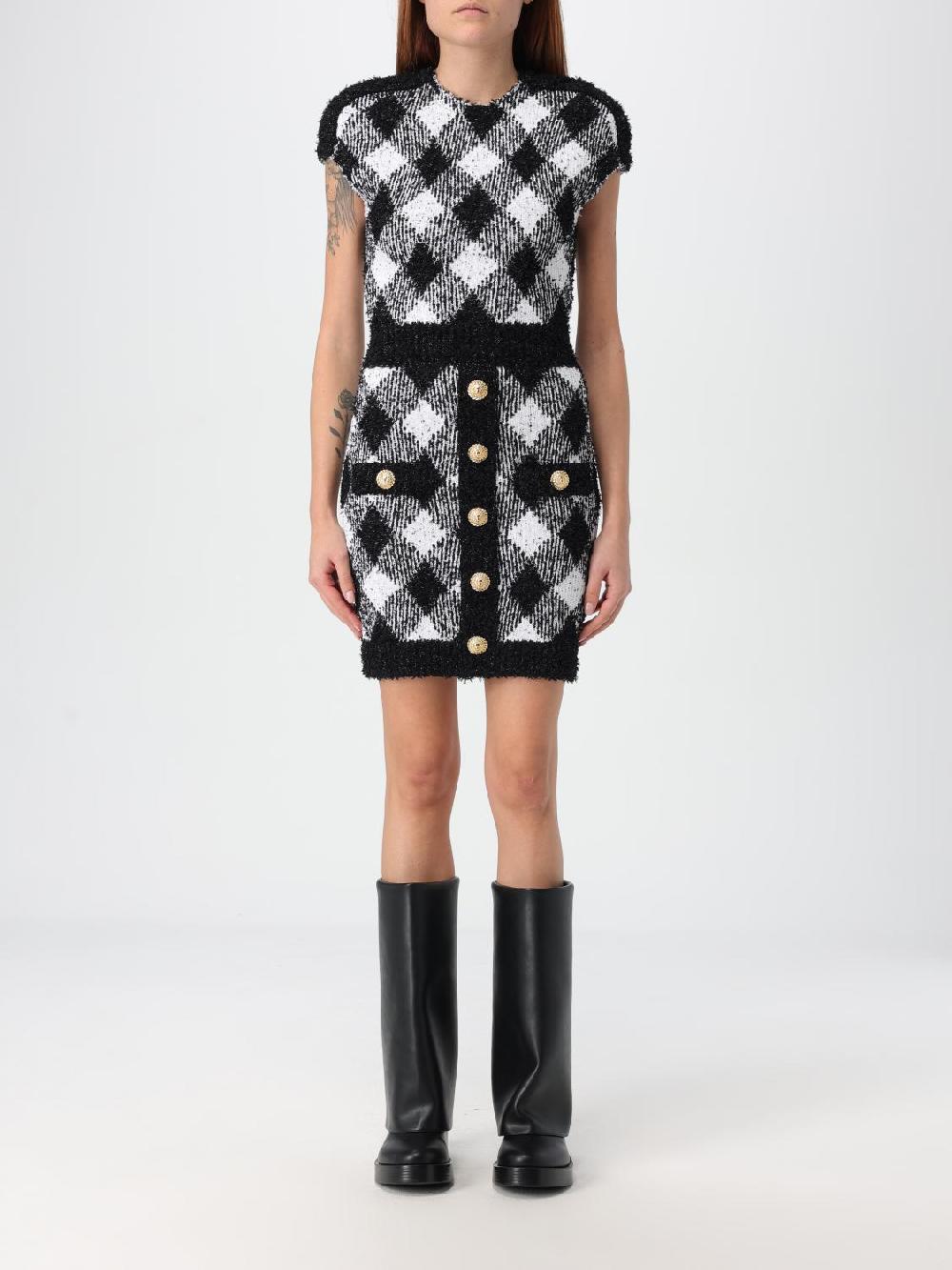 Giglio Abito Balmain in misto viscosa