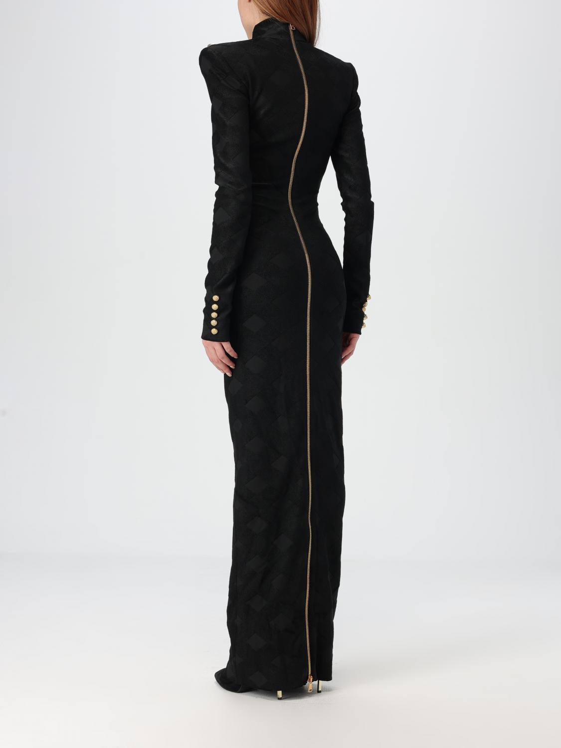 Giglio Abito Balmain In Viscosa Stretch