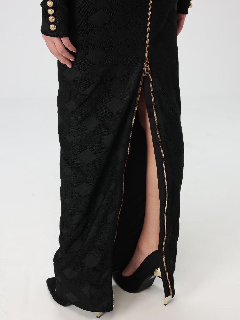 Giglio Abito Balmain In Viscosa Stretch