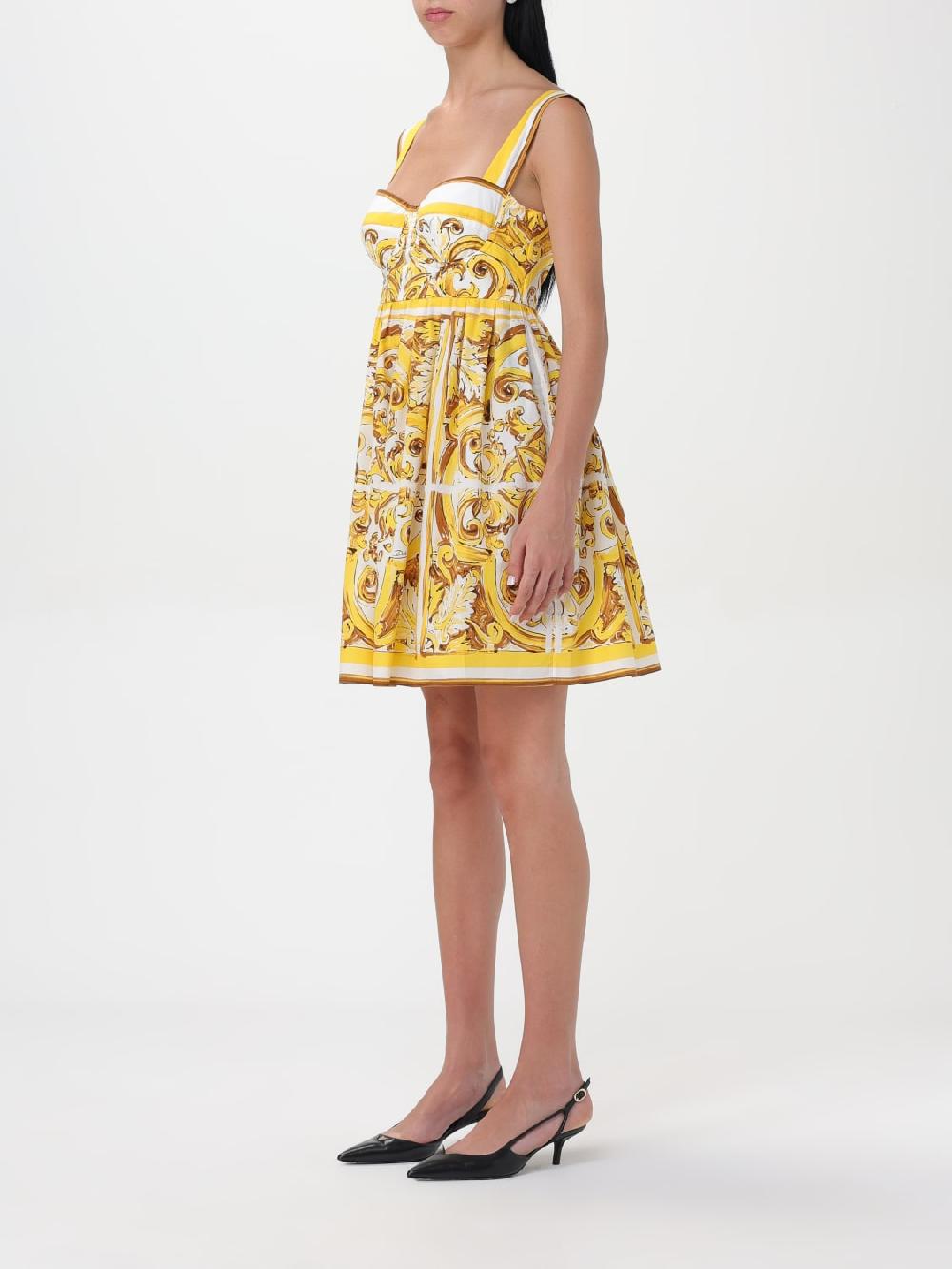 Giglio Abito Bustier In Cotone Dolce & Gabbana