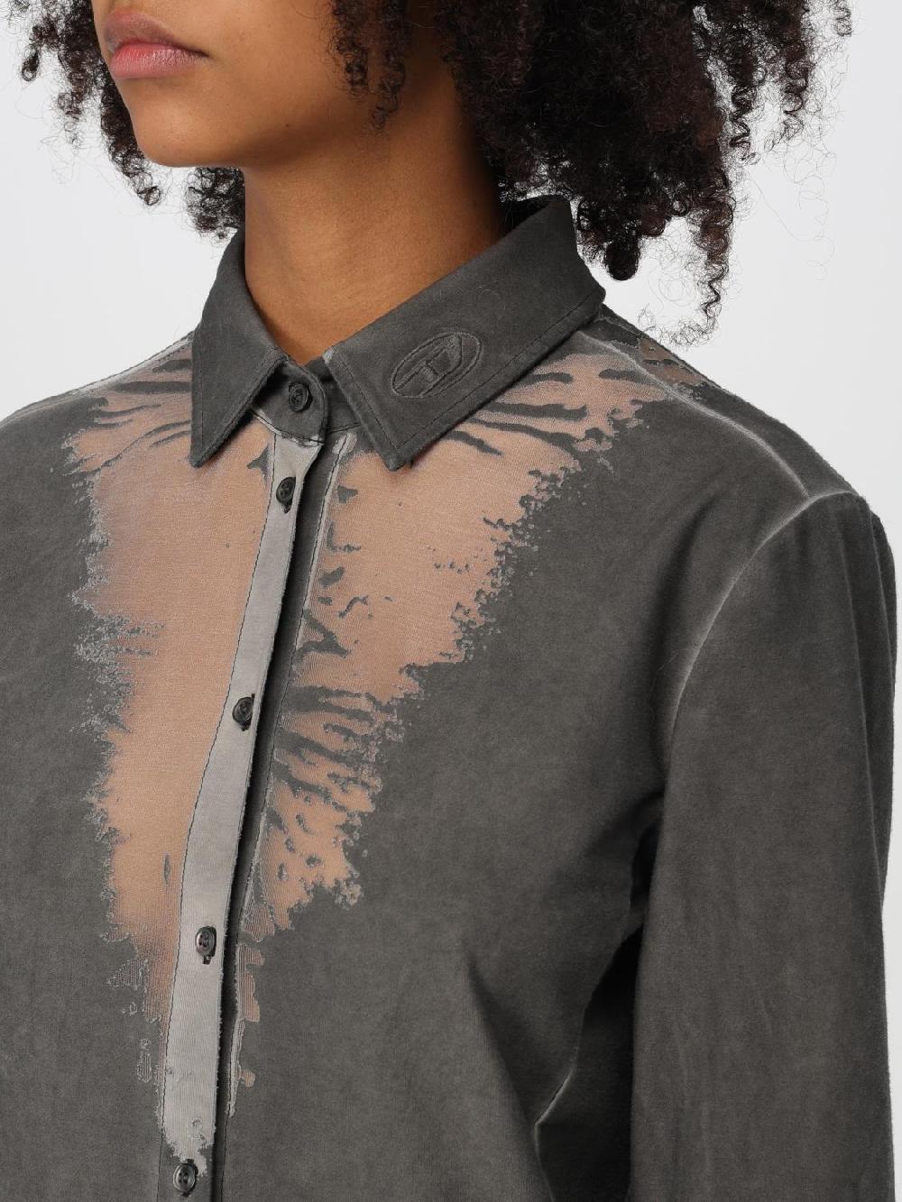 Giglio Abito Chemisier Diesel In Misto Cotone