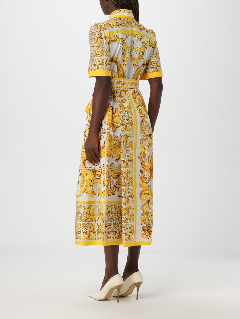 Giglio Abito Chemisier Dolce & Gabbana In Popeline