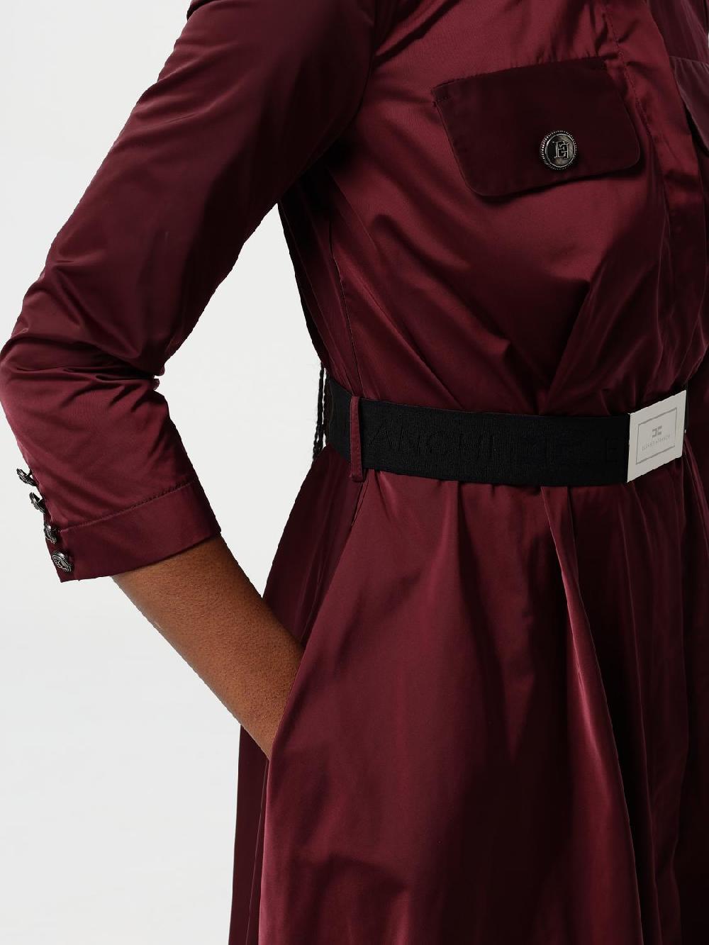 Giglio Abito Chemisier Elisabetta Franchi In Nylon