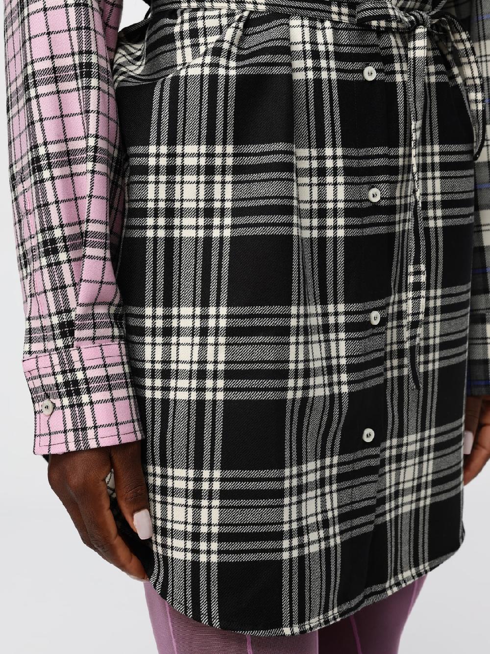Giglio Abito Chemisier MSGM In Lana Vergine Check