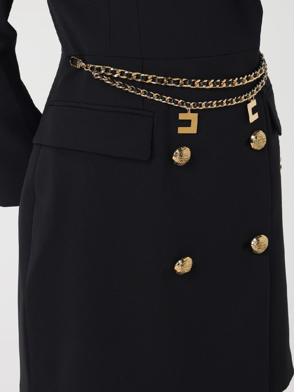 Giglio Abito Con Cinta In Crepe Elisabetta Franchi