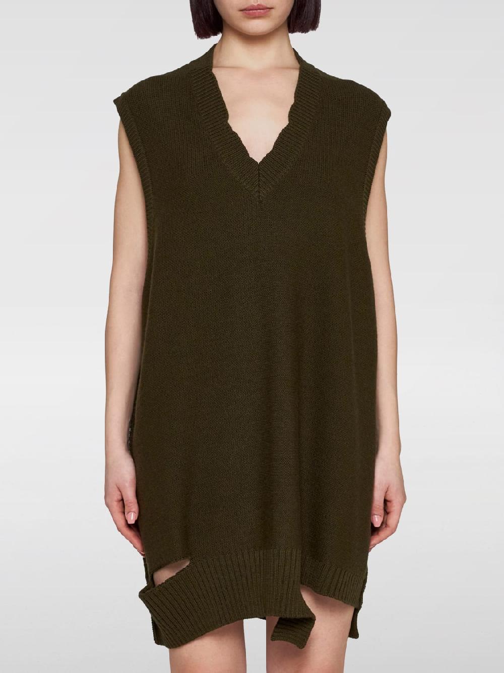 Giglio Abito Con Rotture A V Mm6 Maison Margiela