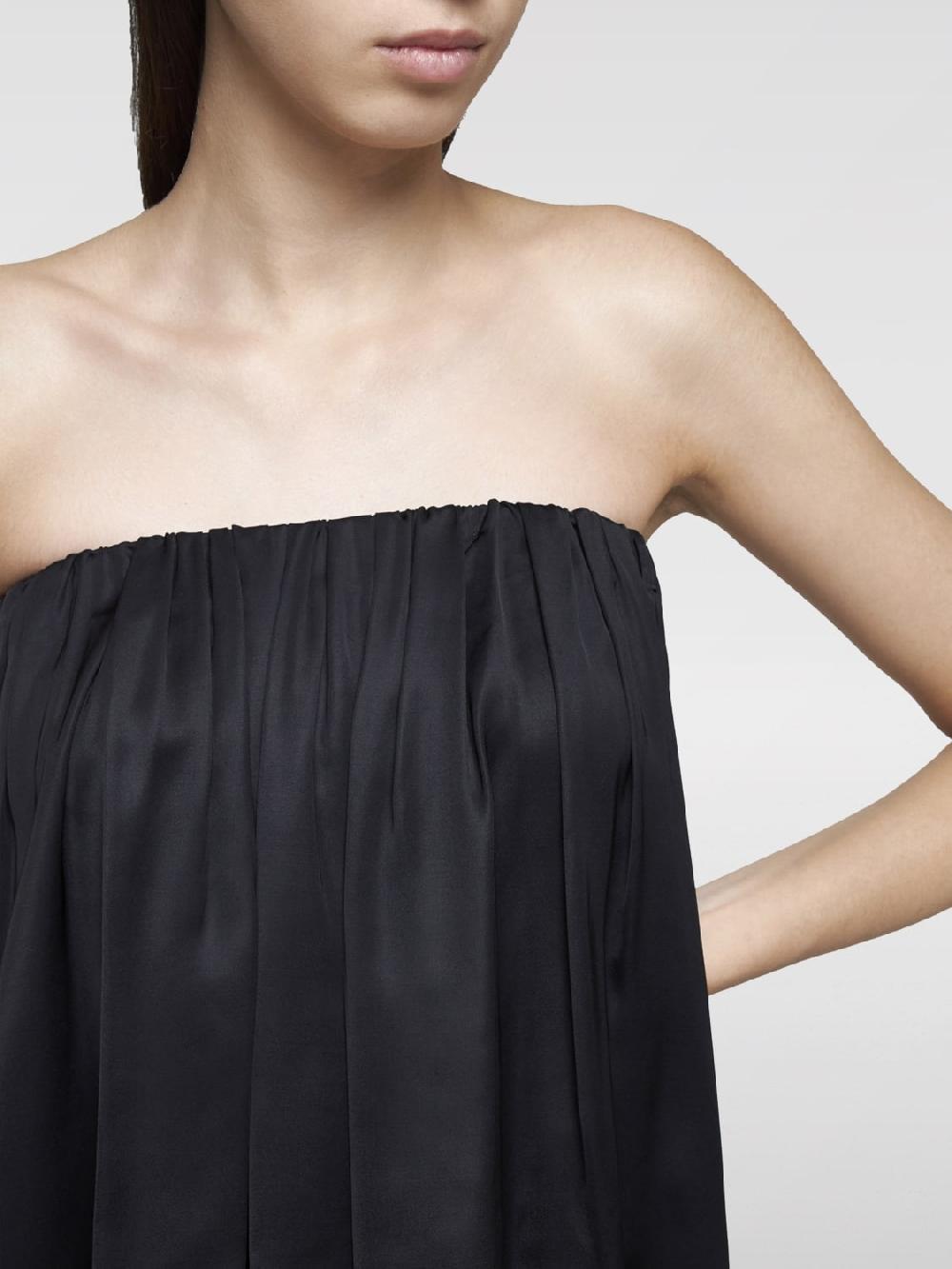 Giglio Abito Corto Con Pieghe Mm6 Maison Margiela