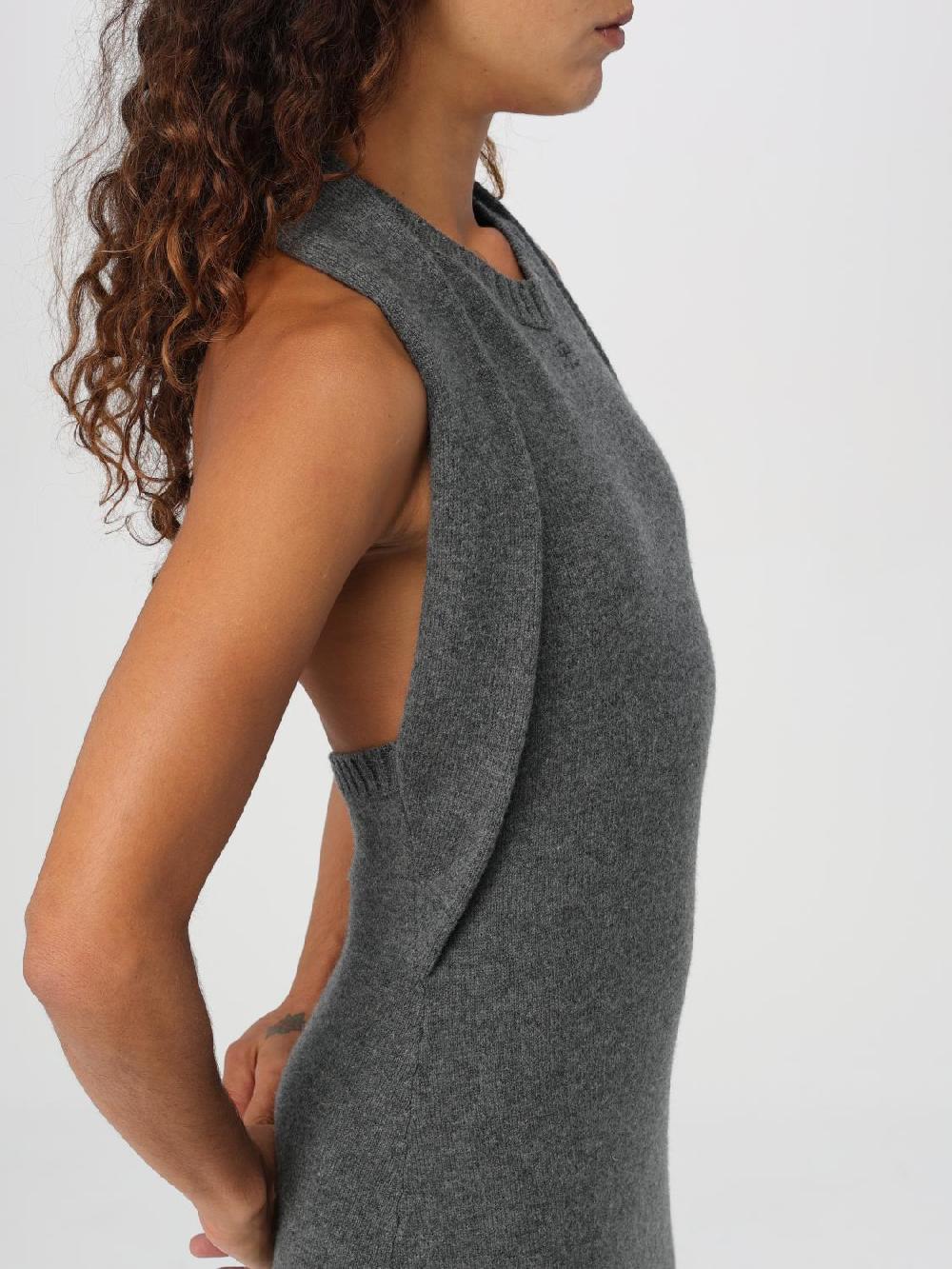 Giglio Abito Courrèges In Lana Stretch