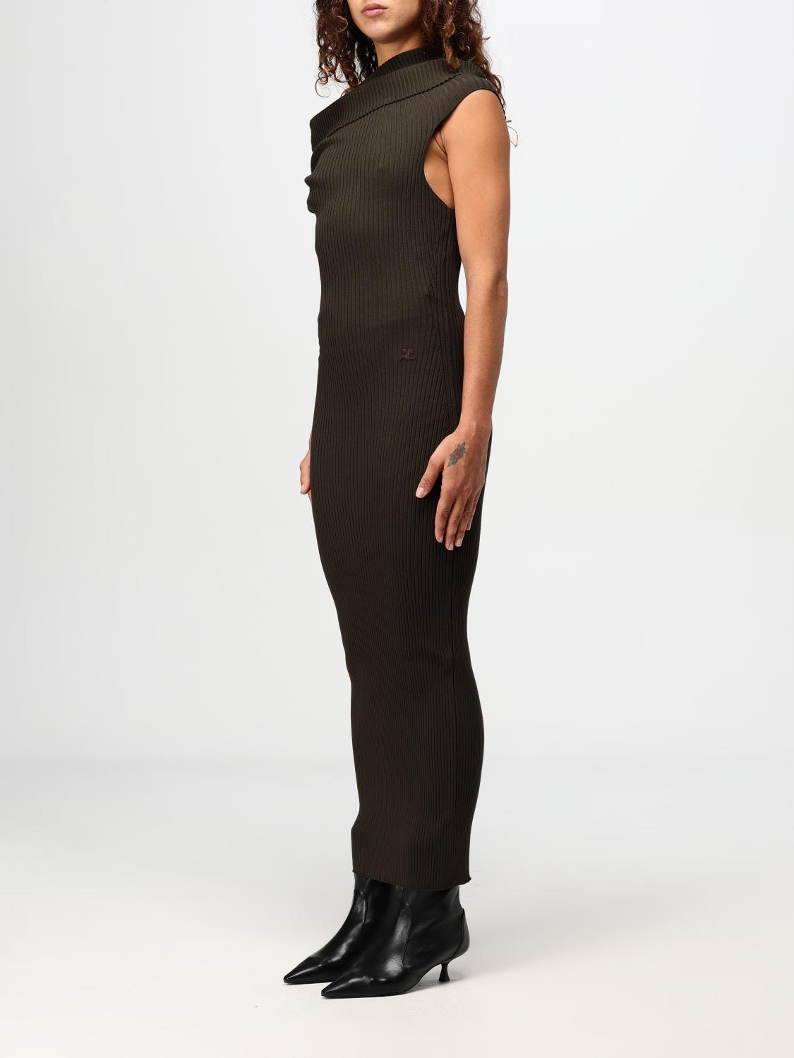 Giglio Abito Courrèges In Viscosa Stretch