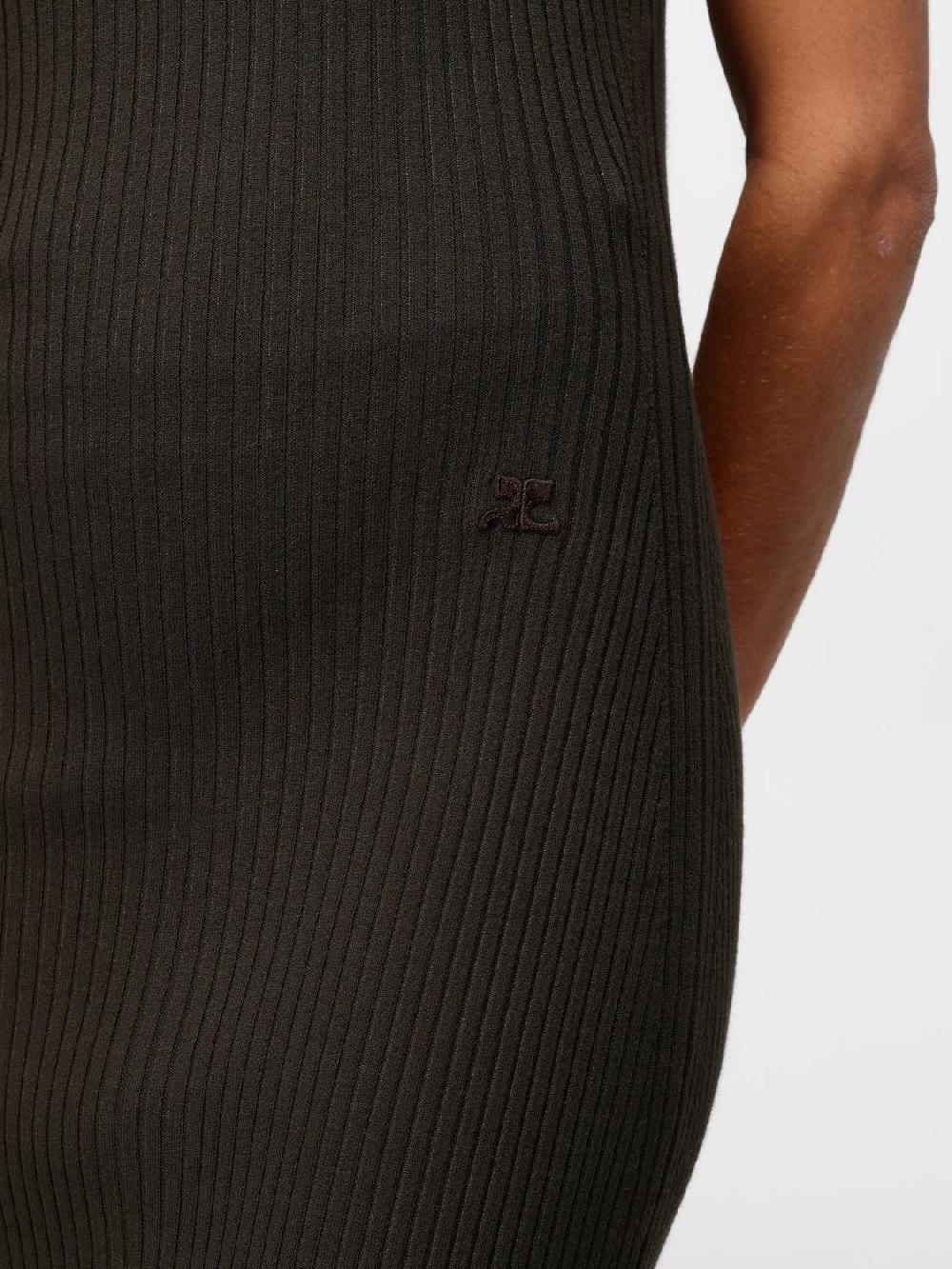 Giglio Abito Courrèges In Viscosa Stretch