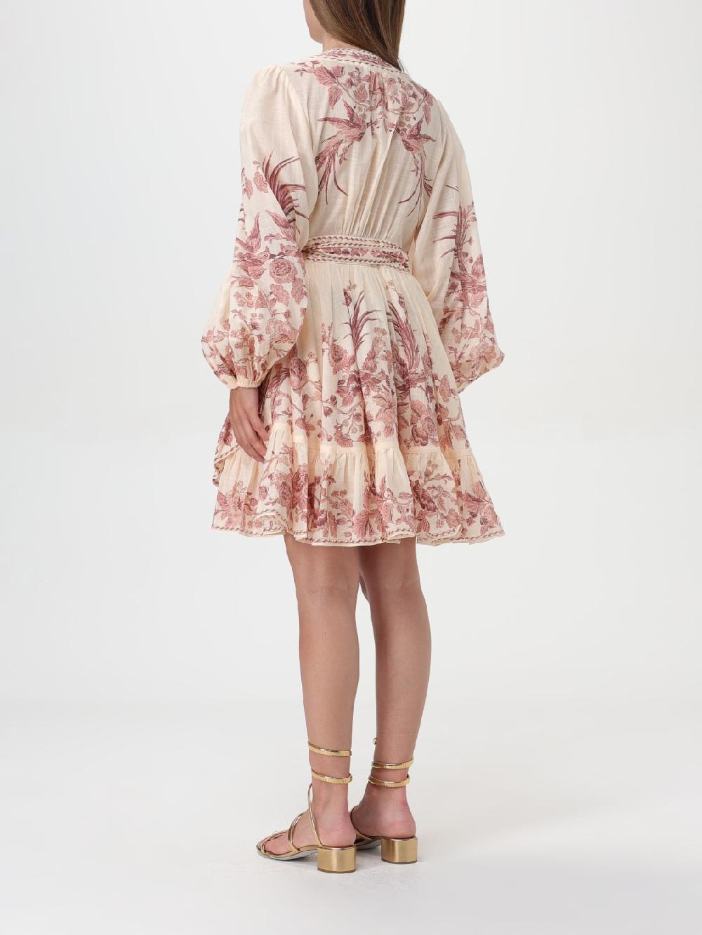 Giglio Abito Di Cotone Floreale Zimmermann
